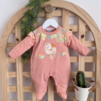 Macacão Trape Zape - Mamãe e Bebê Tucano - Goiaba